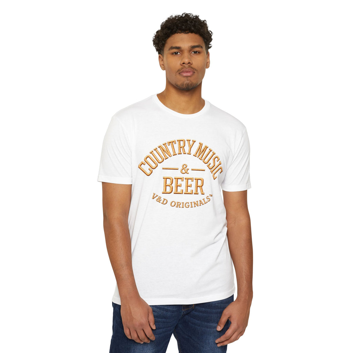 Country Music & Beer T-Shirt — Vintage Rustic Graphic Tee for Music Lovers