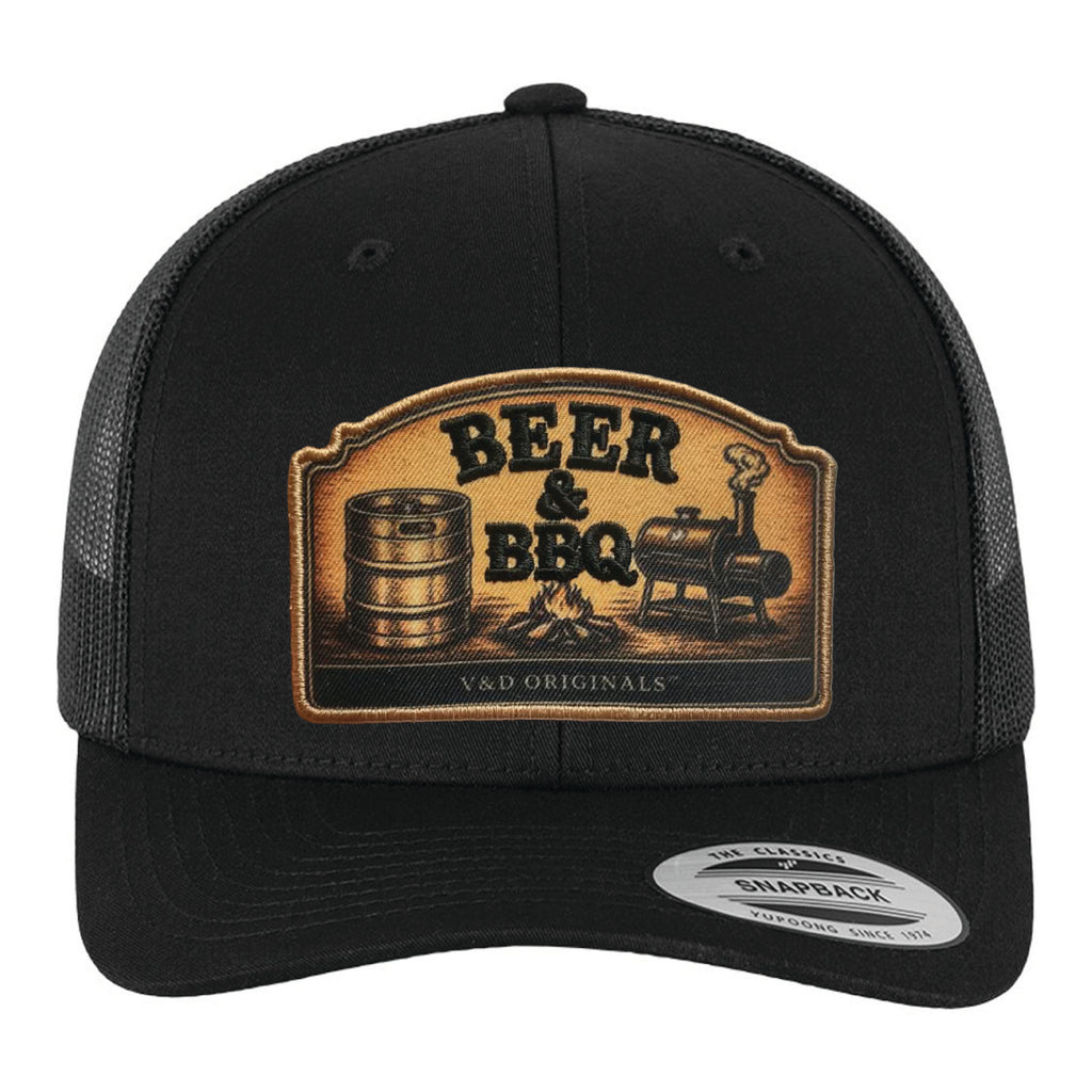 Beer & BBQ Patch Trucker Hat