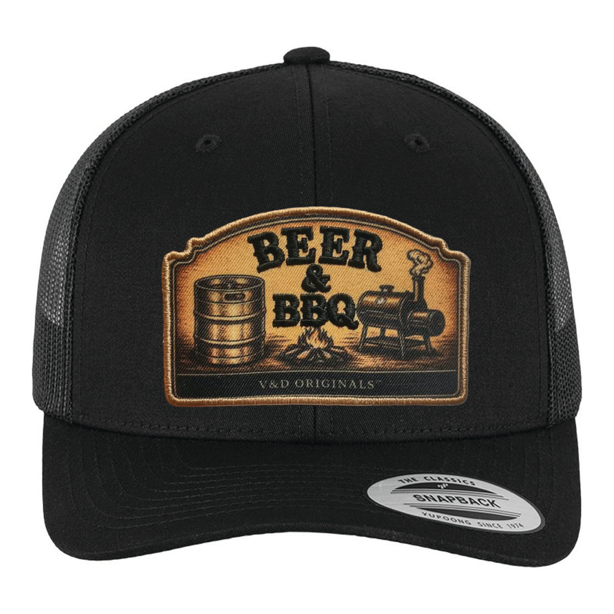 Beer & BBQ Patch Trucker Hat