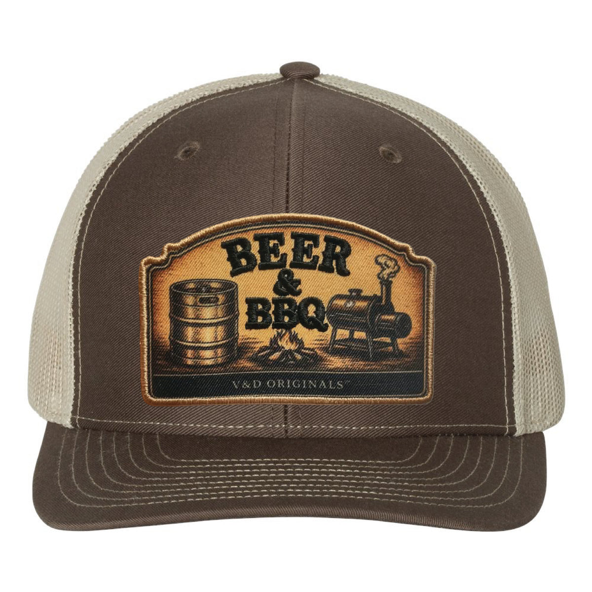 Beer & BBQ Patch Trucker Hat