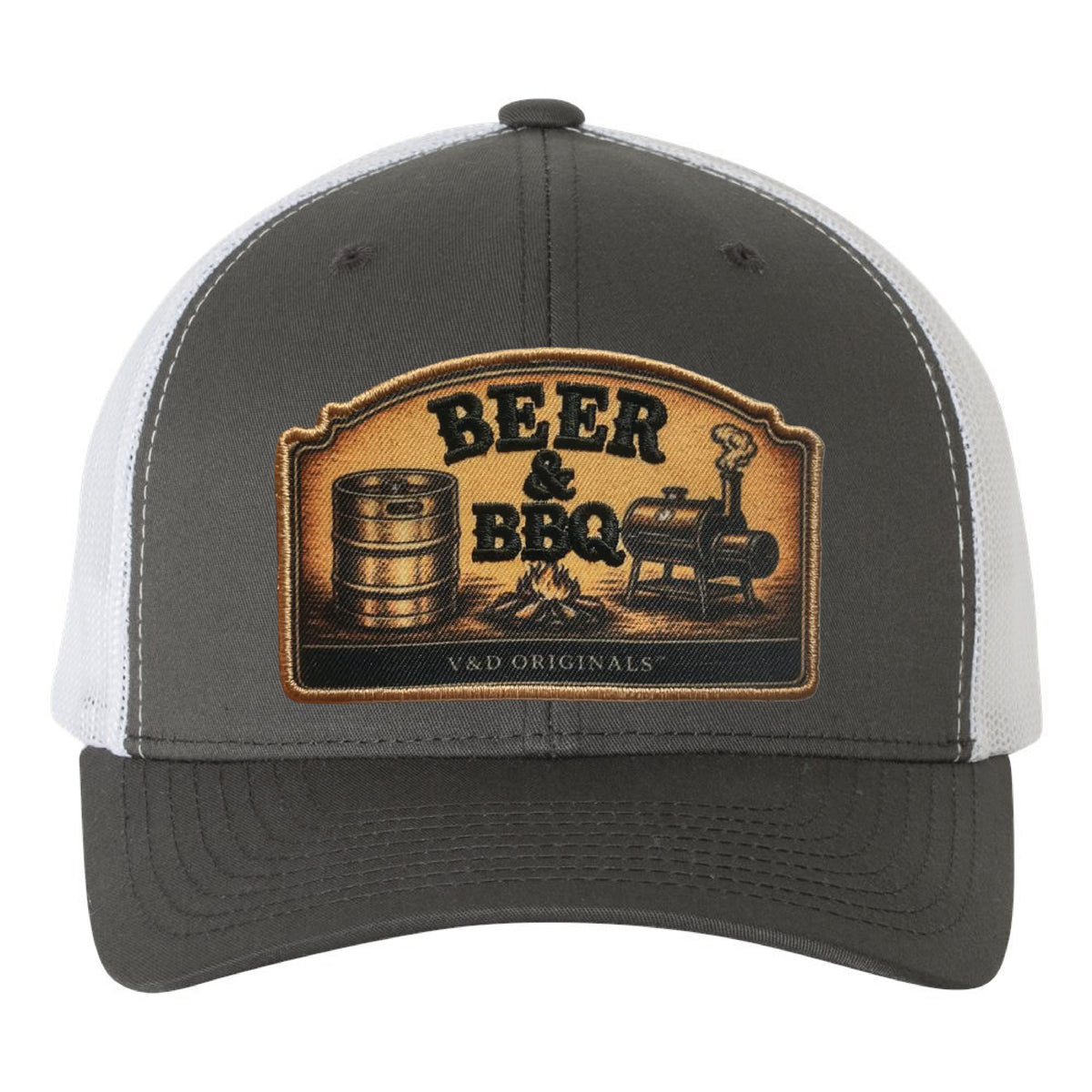 Beer & BBQ Patch Trucker Hat