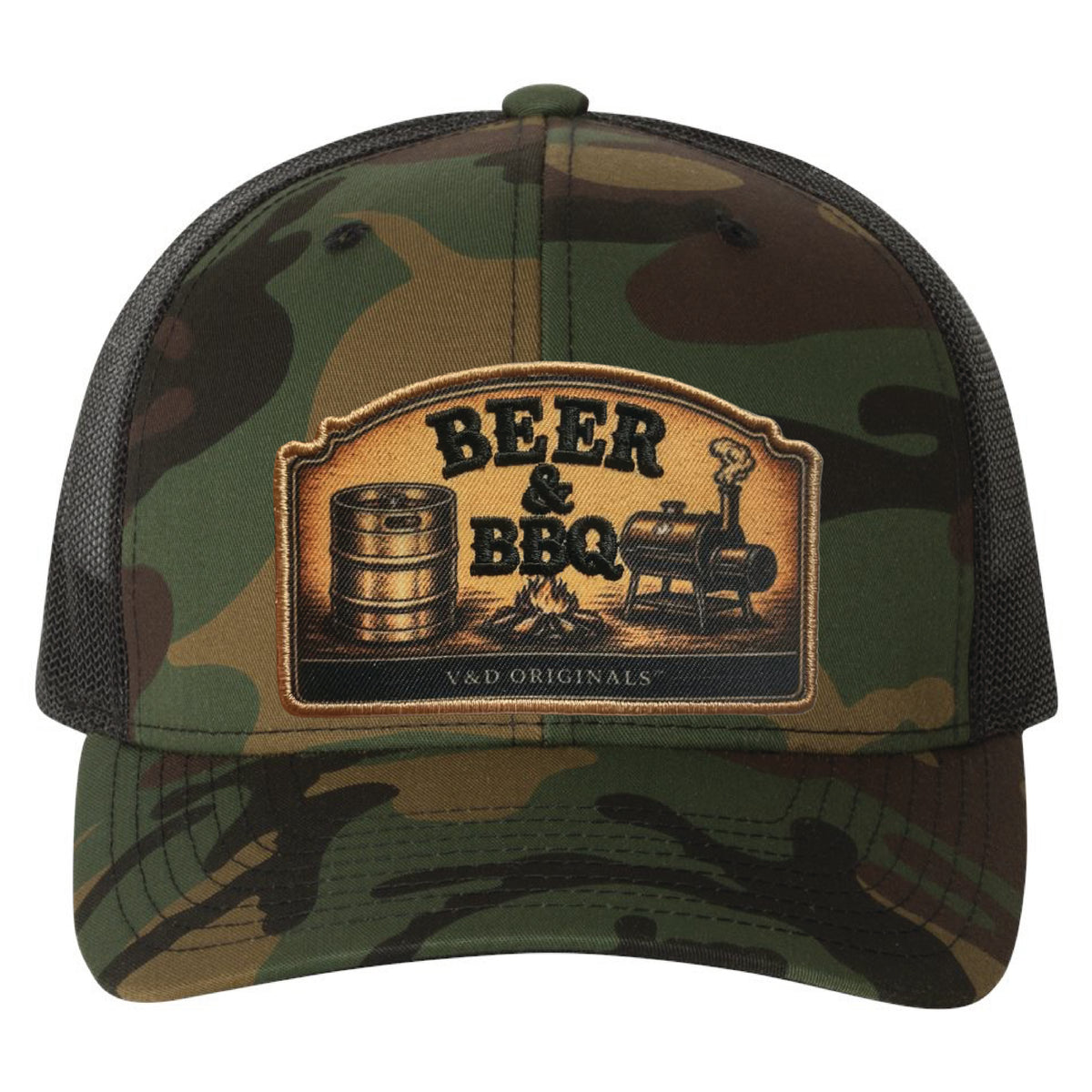 Beer & BBQ Patch Trucker Hat