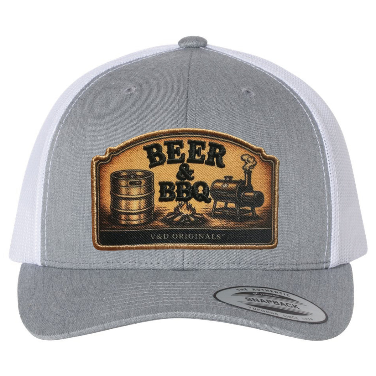 Beer & BBQ Patch Trucker Hat