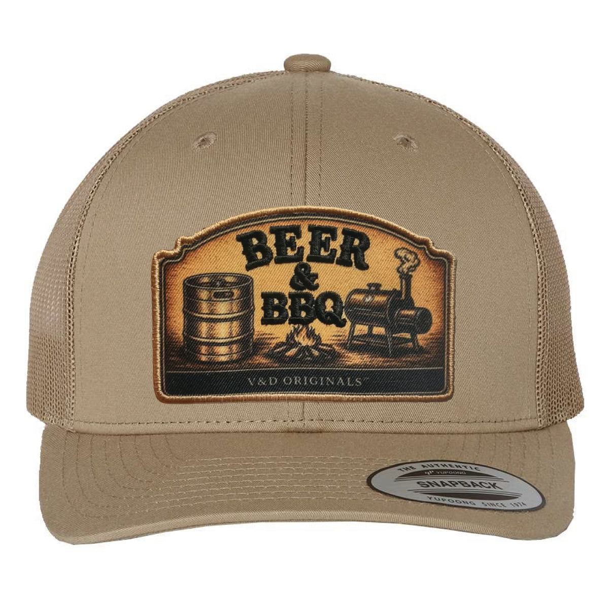 Beer & BBQ Patch Trucker Hat