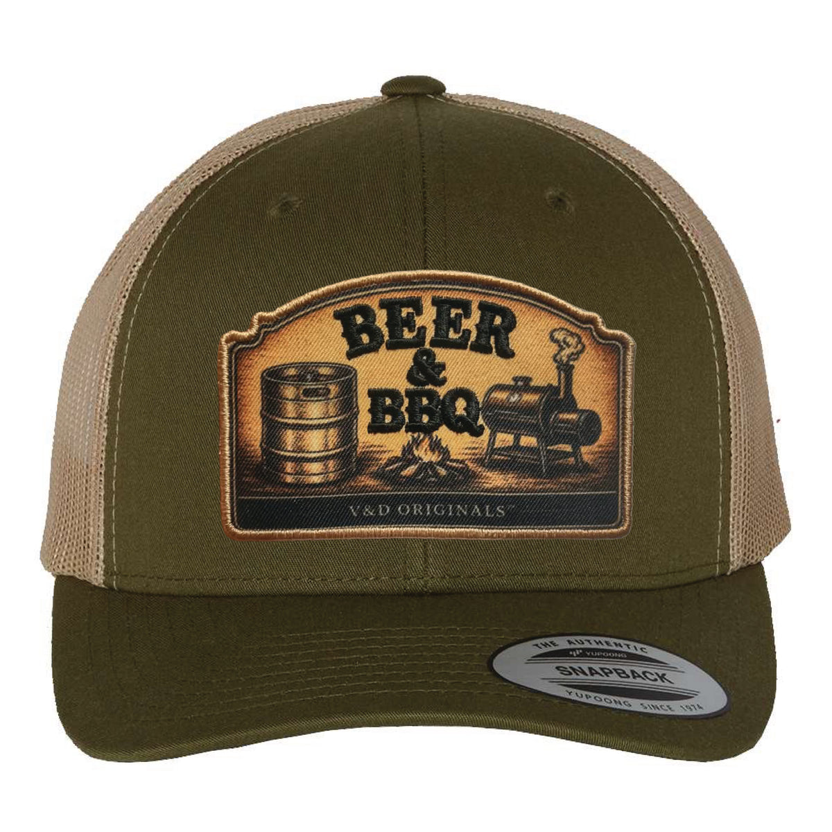 Beer & BBQ Patch Trucker Hat