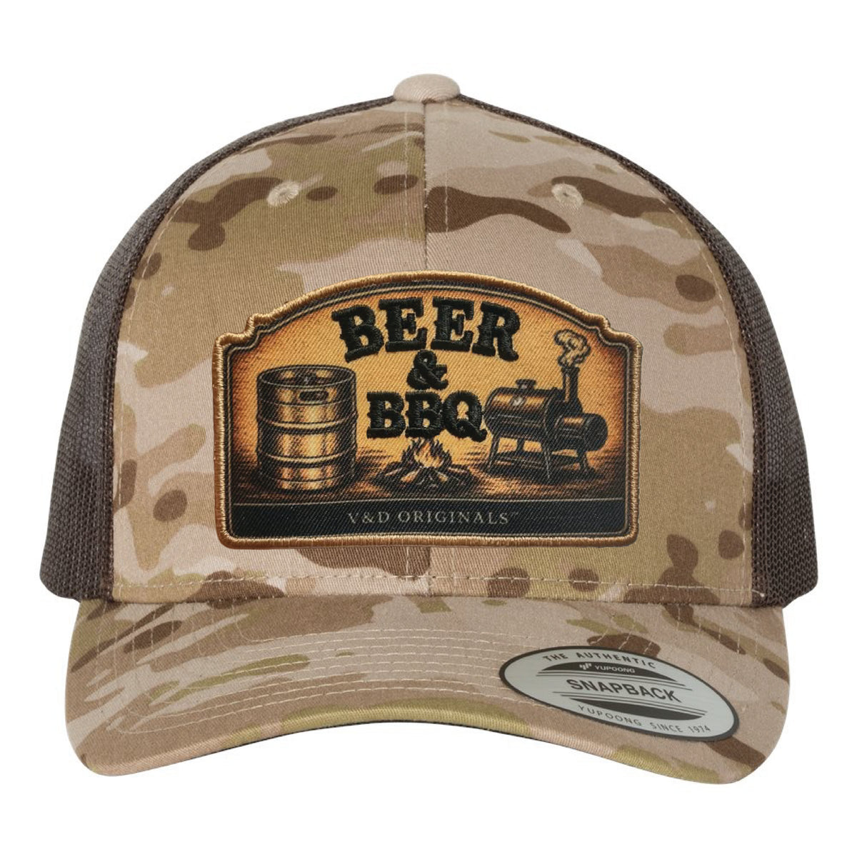 Beer & BBQ Patch Trucker Hat