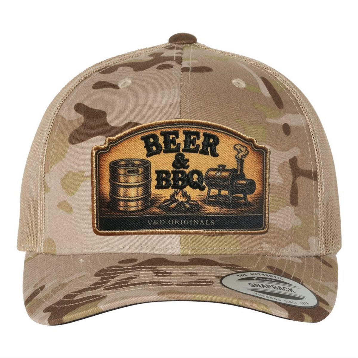 Beer & BBQ Patch Trucker Hat
