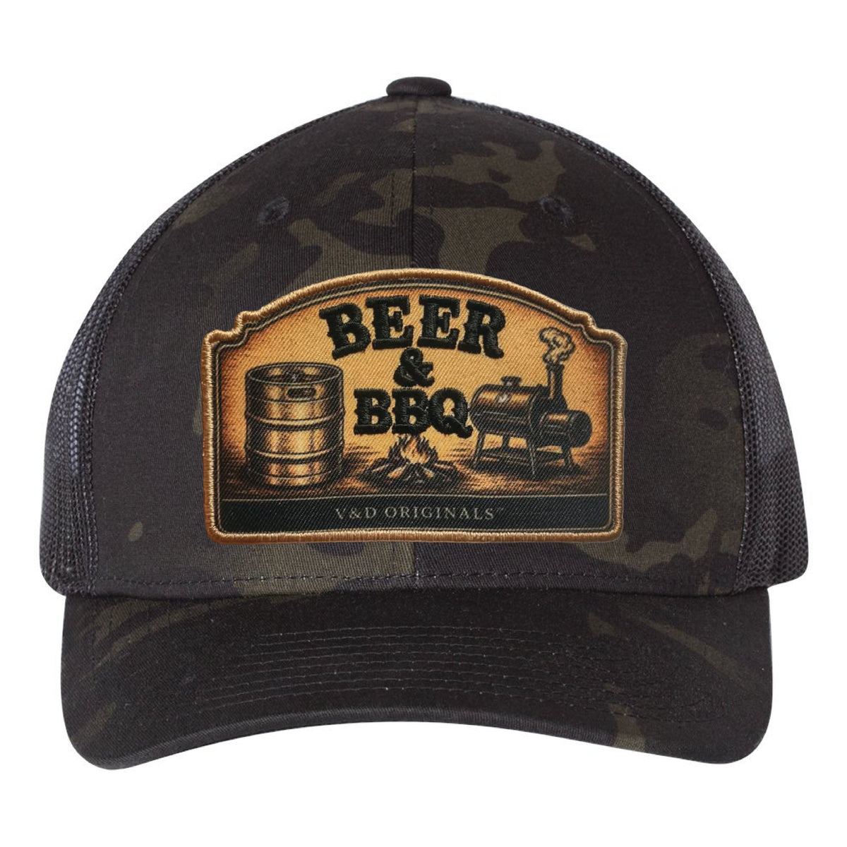 Beer & BBQ Patch Trucker Hat