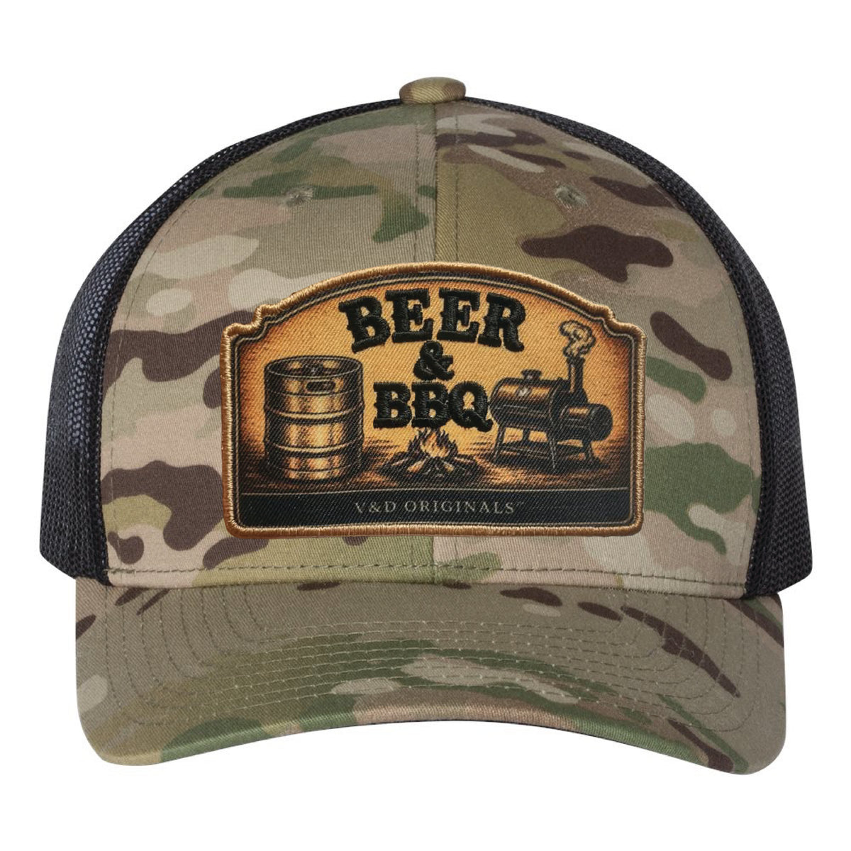 Beer & BBQ Patch Trucker Hat