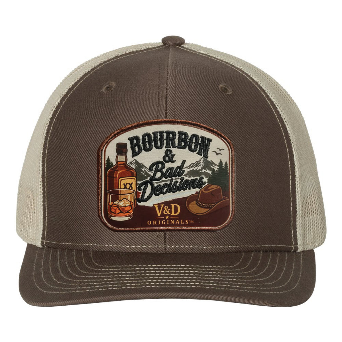 Bourbon & Bad Decisions Patch Trucker Hat