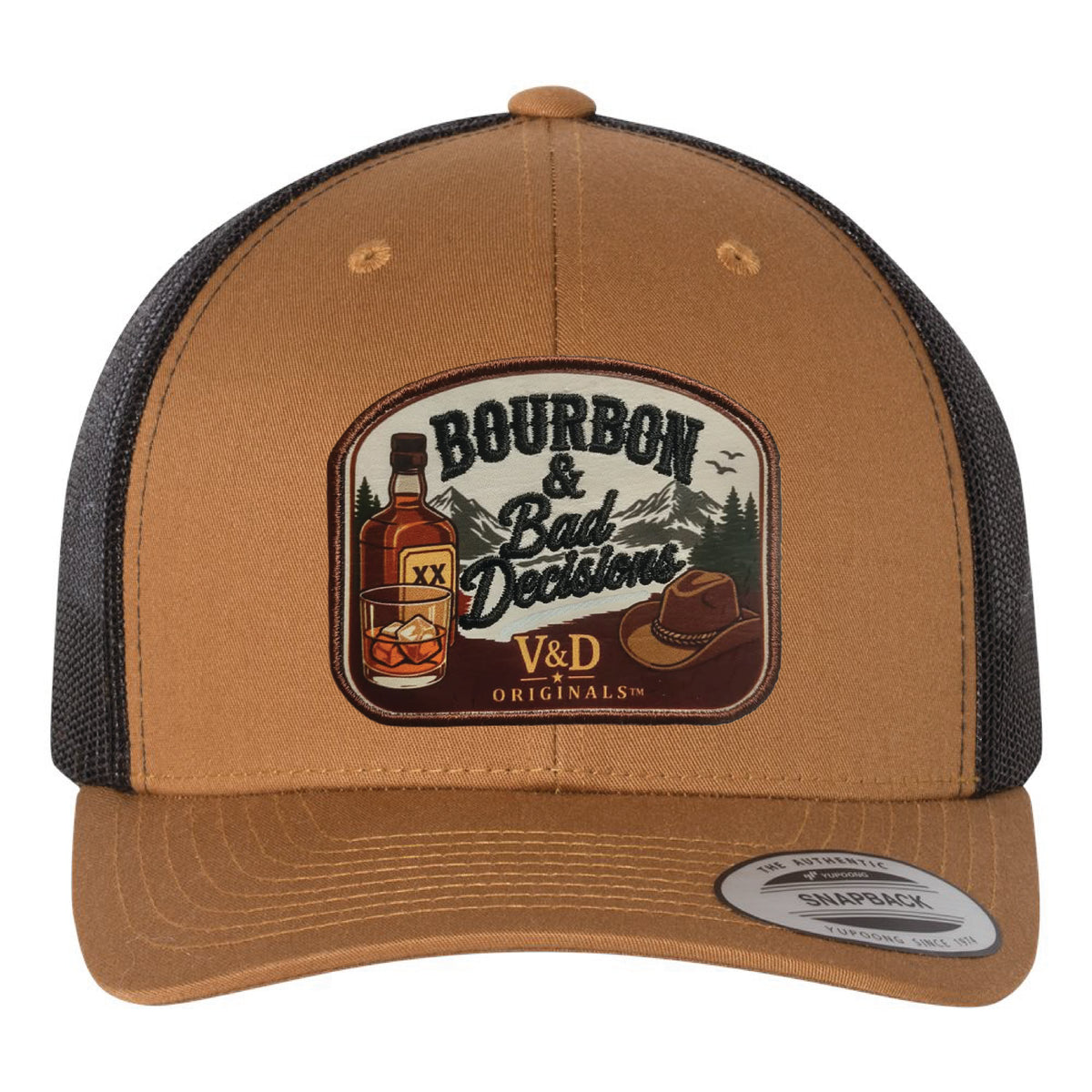 Bourbon & Bad Decisions Patch Trucker Hat