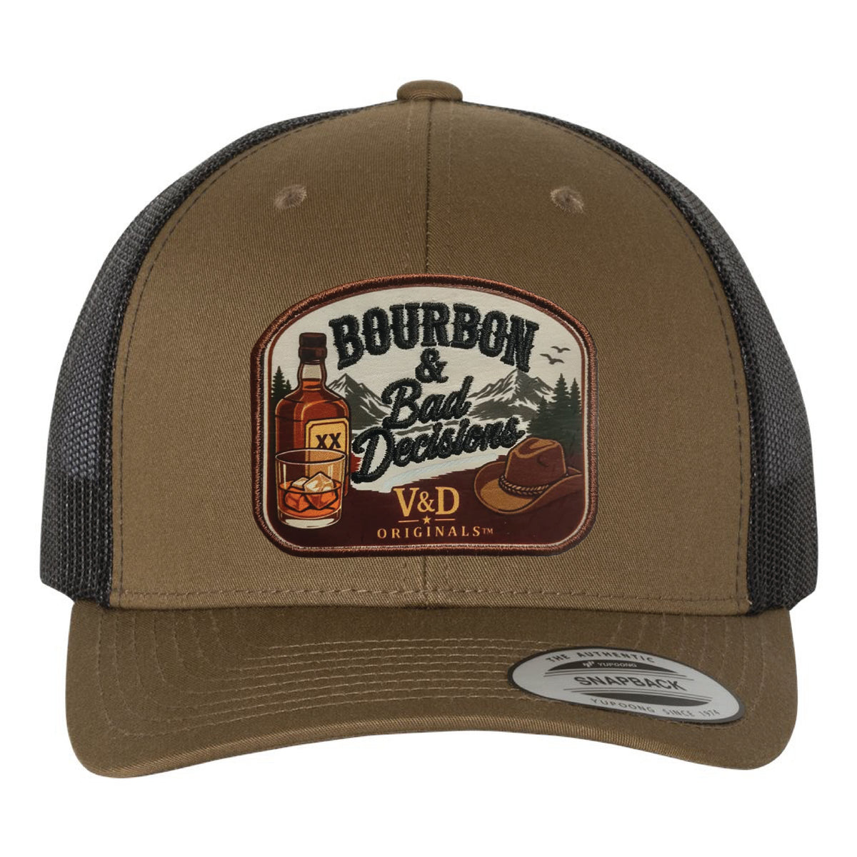 Bourbon & Bad Decisions Patch Trucker Hat