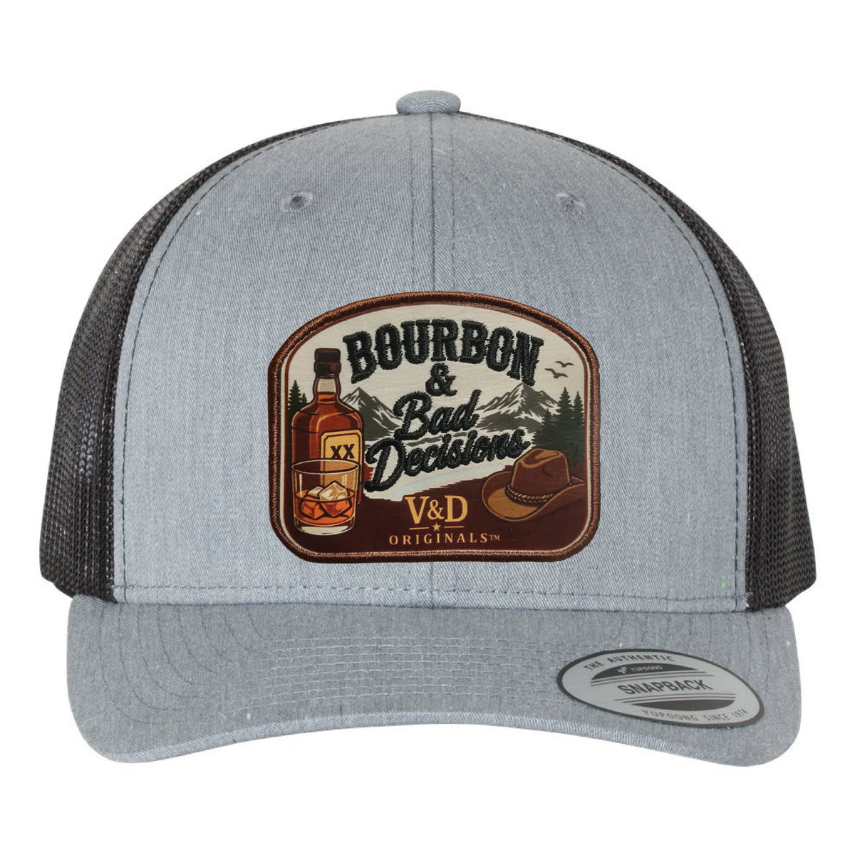 Bourbon & Bad Decisions Patch Trucker Hat