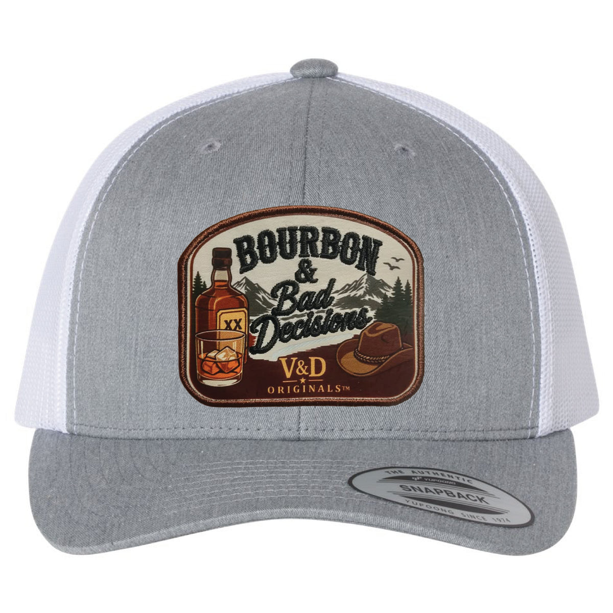 Bourbon & Bad Decisions Patch Trucker Hat