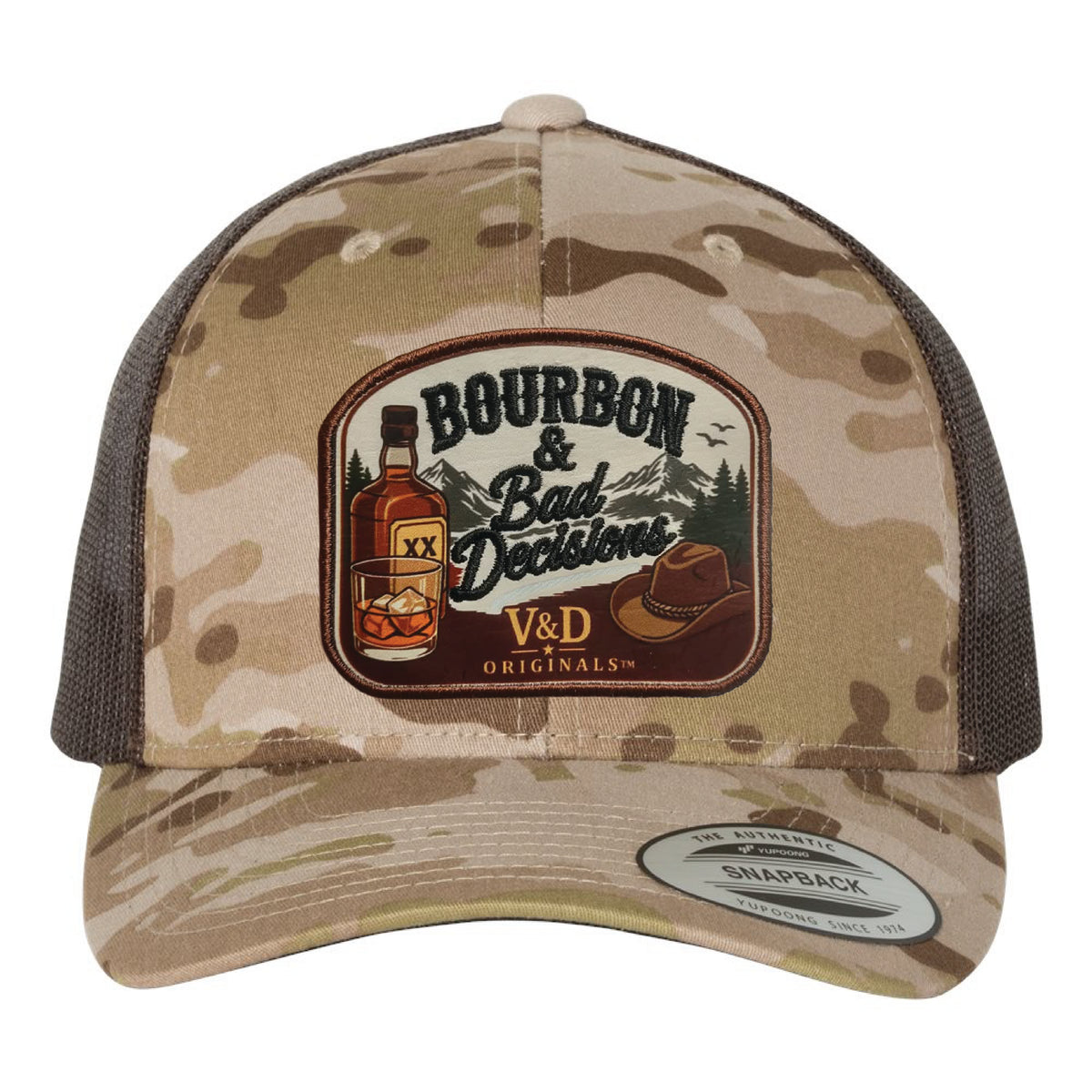 Bourbon & Bad Decisions Patch Trucker Hat