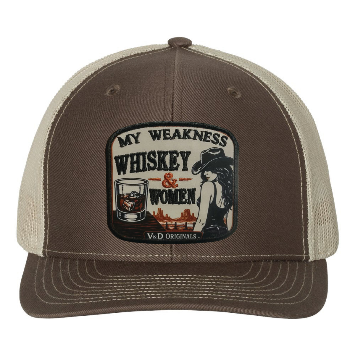 Whiskey & Women Patch Trucker Hat