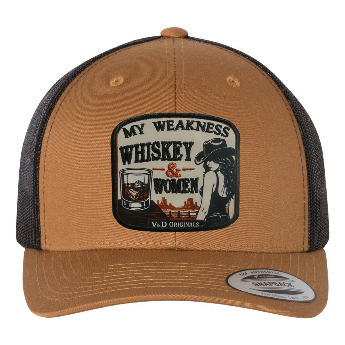 Whiskey & Women Patch Trucker Hat