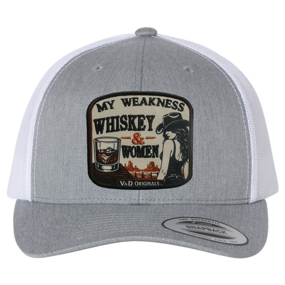 Whiskey & Women Patch Trucker Hat