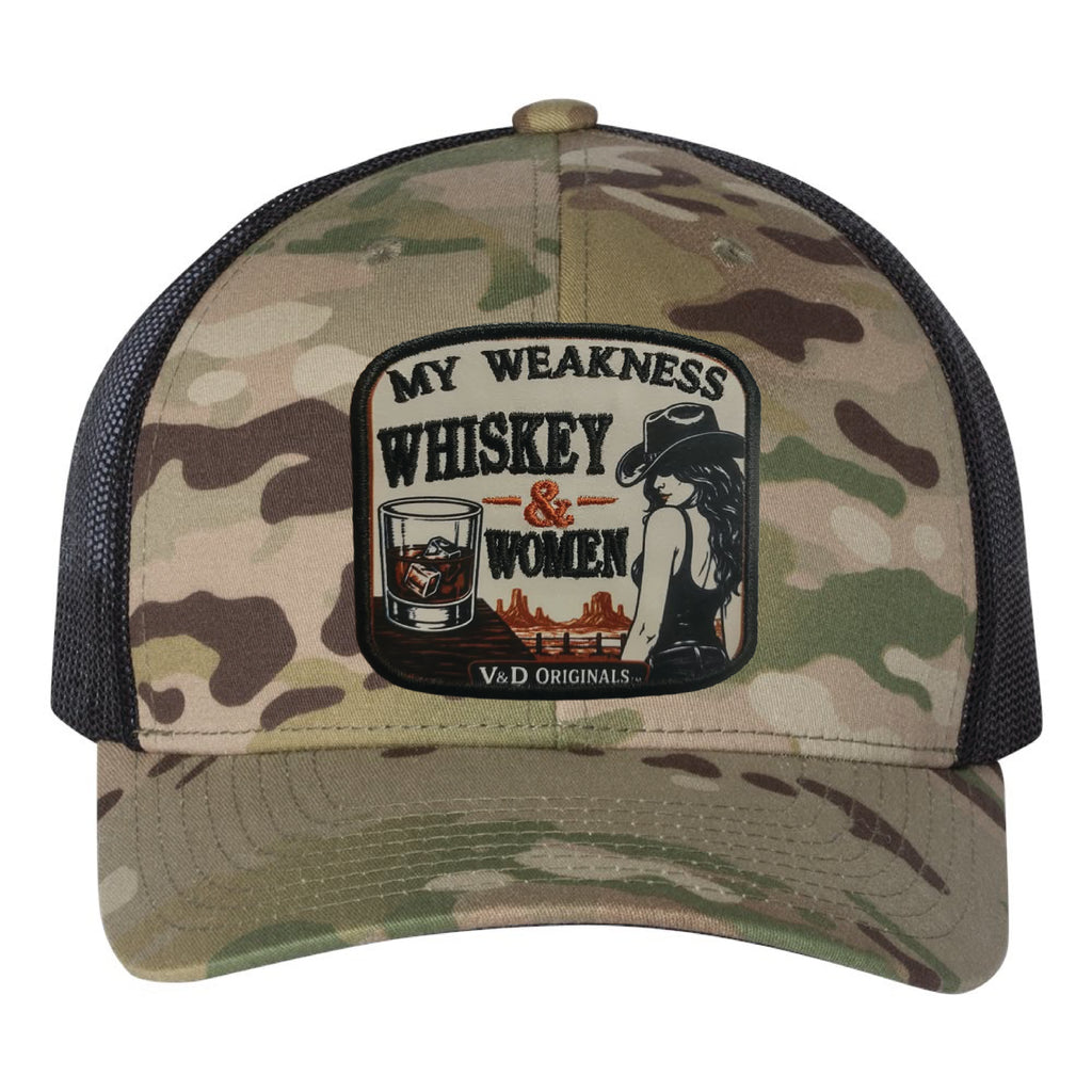Whiskey & Women Patch Trucker Hat