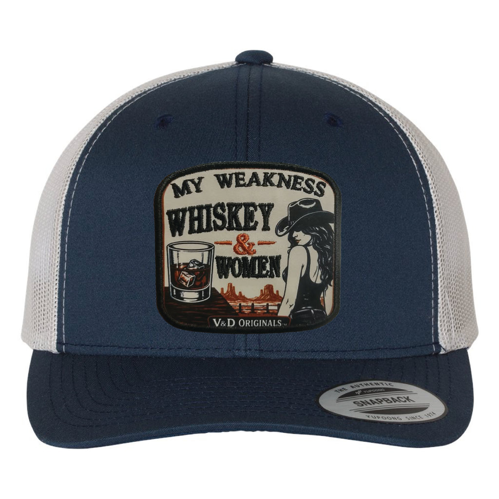 Whiskey & Women Patch Trucker Hat